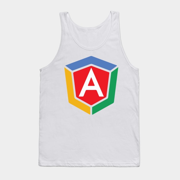 Angular Logo Developer Programmer Tank Top by alltheprints